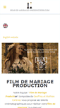 Mobile Screenshot of film-de-mariage-production.com